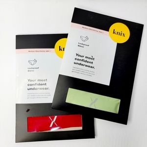 Knix Medium Absorbency Size Small Leakproof Bikini Period Panties 2 Bundle New